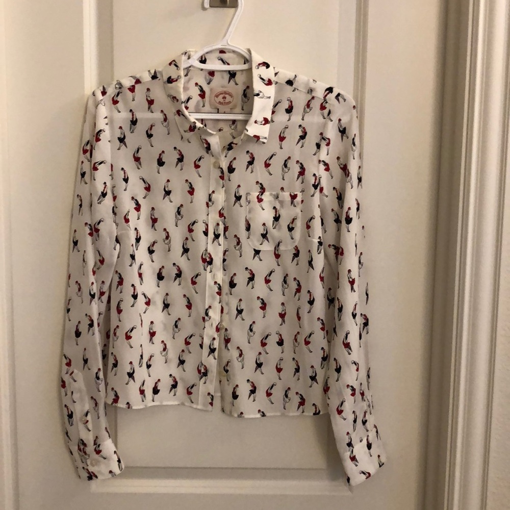 Brooks brother woman silk shirt
